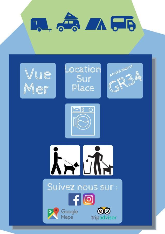 Tente 3 Chambres, Petit Camping Familial Vue Mer Plestin-les-Grèves Dış mekan fotoğraf
